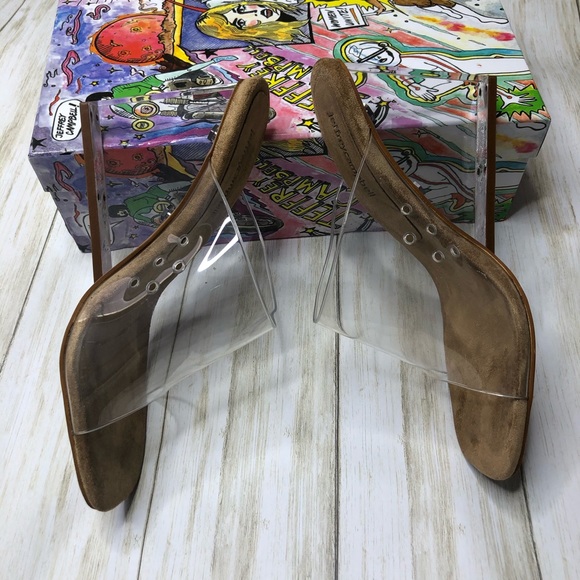 Jeffrey Campbell Clear Wedge Slides - Picture 8 of 8
